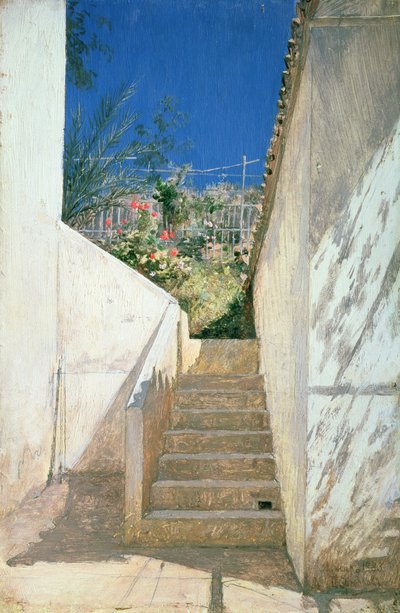 Steps in a Garden, Algeria, 1883 by Aleksandr Pavlovich Bryullov